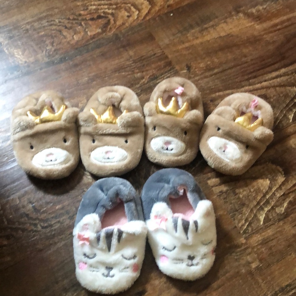 Cute house shoes! 3 pair